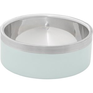 Frisco Two-Toned Double Wall Insulated Dog & Cat Bowl, Mint, 4 Cup, 1 count