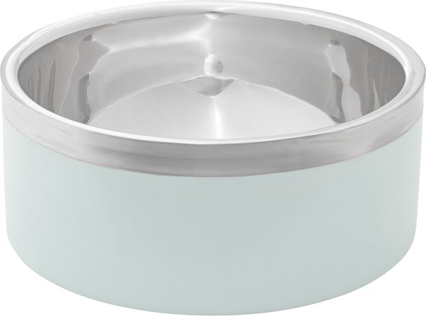 Frisco Two-Toned Double Wall Insulated Dog & Cat Bowl, Mint, 6 Cup, 1 count slide 1 of 8