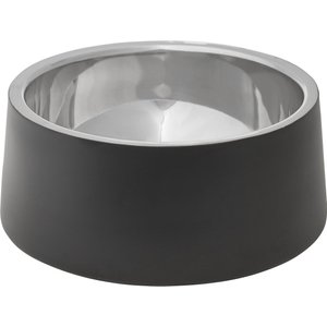 Frisco Insulated Non-Skid Stainless Steel Dog & Cat Bowl, Black, 6 Cup