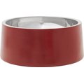 Frisco Insulated Non-Skid Stainless Steel Dog & Cat Bowl, Maroon, 6-Cup
