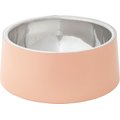 Frisco Insulated Non-Skid Stainless Steel Dog & Cat Bowl, Peach, 6-Cup
