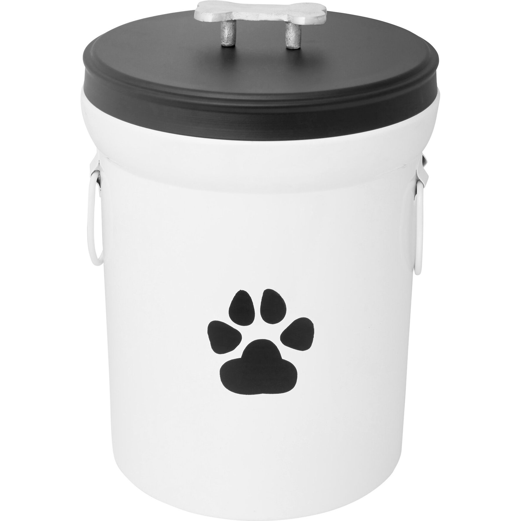 PawShelf Vacuum Dog & Cat Food Storage Container, White, Medium
