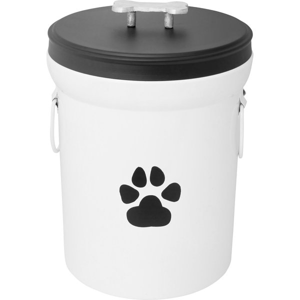 Large Sized Pet Food Storage Container with Lid, Foldable Snaps