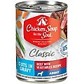 Chicken Soup for the Soul Classic Cuts in Gravy Beef with Vegetables Recipe Adult Dog Food, 13-oz can, case of 12