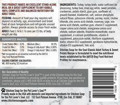 Chicken Soup for the Soul Classic Cuts in Gravy Turkey & Sweet Potato Recipe Adult Dog Food, 13-oz can, case of 12 slide 2 of 6
