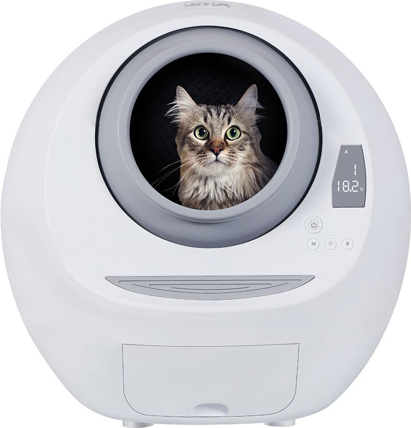 Smarty Pear Leo's Loo Covered Automatic Self-Cleaning Cat Litter Box