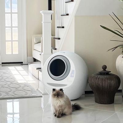 Show full view: Casa Leo Leo's Loo Covered Automatic Self-Cleaning Cat Litter Box slide 9 of 13