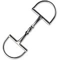 Stübben Easy Control D-Ring Horse Bit, 12-mm, 4.75-in
