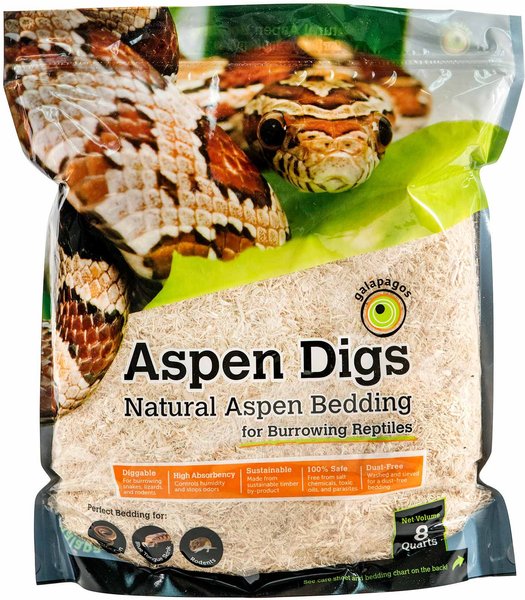 Galapagos Aspen Digs Natural Aspen Reptile Terrarium Bedding, 8-qt bag slide 1 of 6