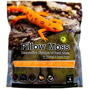Galapagos Pillow Moss Reptile & Amphibian Terrarium Moss, Fresh Green, 4-qt bag