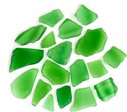 Galapagos Aquarium Sea Glass, 4-lb bag, Chartreuse