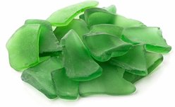 Galapagos Aquarium Sea Glass, 4-lb bag, Chartreuse slide 2 of 3