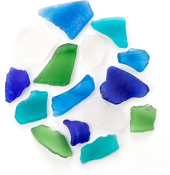 Galapagos Aquarium Sea Glass, 4-lb bag, Atlantic Mix slide 1 of 3