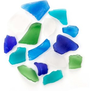 Galapagos Aquarium Sea Glass, 4-lb bag, Atlantic Mix
