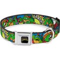 Buckle-Down Classic Teenage Mutant Ninja Turtles Polyester Dog Collar, Large: 15 to 26-in neck, 1-in wide