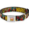 Buckle-Down Marvel Comics Polyester Dog Collar, Large: 15 to 26-in neck, 1-in wide