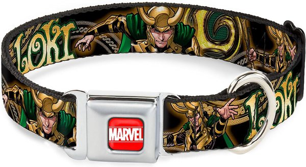 Buckle-Down Marvel Universe Polyester Dog Collar, Medium Wide: 16 to 23-in neck, 1.5-in wide slide 1 of 9