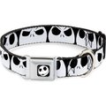 Buckle-Down Nightmare Before Christmas Jack Expressions Polyester Dog Collar, Small: 9 to 15-in neck, 1-in wide