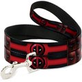 Buckle-Down Marvel Deadpool Polyester Standard Dog Leash, Small: 4-ft long, 1-in wide
