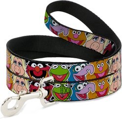 Buckle-Down Muppets Faces Polyester Standard Dog Leash, Small: 4-ft long, 1-in wide