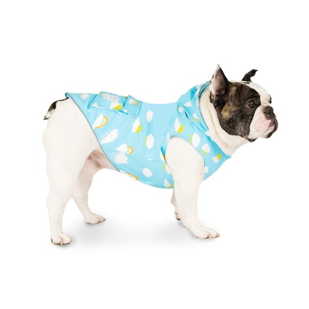 CANADA POOCH Wet Reveal Torrential Tracker Dog Coat, Blue Clouds, 10 ...