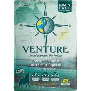 Earthborn Holistic Venture Roasted Lamb & Butternut Squash Limited Ingredient Diet Grain-Free Dry Dog Food, 12.5-lb bag