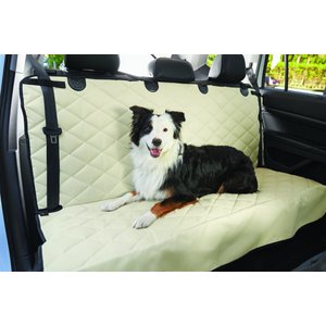 Frisco Quilted Water Resistant Bench Car Seat Cover, Cream