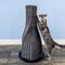 Show in main carousel: The Refined Feline Calypso 31-in Rattan Cat Scratching Post, Espresso slide 1 of 5