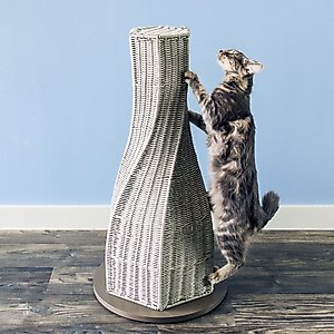 The Refined Feline Calypso 31-in Rattan Cat Scratching Post