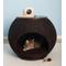 Show in main carousel: The Refined Feline Deluxe Igloo Covered Cat & Dog Bed, Espresso slide 4 of 5