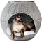 Show in main carousel: The Refined Feline Deluxe Igloo Covered Cat & Dog Bed, Smoke slide 5 of 6