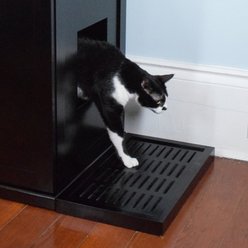 The Refined Feline Cat Litter Box Litter Catch, Espresso