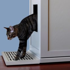 The Refined Feline Cat Litter Box Litter Catch, Smoke