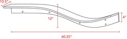 The Refined Feline Lotus Branch Wall Mounted Cat Wall Shelf, White slide 2 of 4