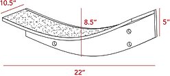 The Refined Feline Lotus Leaf Wall Mounted Cat Wall Shelf, White slide 2 of 4