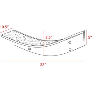 The Refined Feline Lotus Leaf Wall Mounted Cat Wall Shelf, White