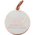 Two Tails Pet Company I'm Lost Personalized Dog & Cat ID Tag, White