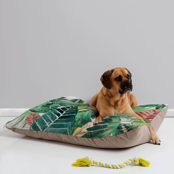 Deny Designs Pillow Cat & Dog Bed w/ Removable Cover, Havana Jungle slide 1 of 4