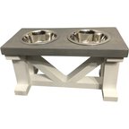 Handmade Metal dog bowl feeder rustic and functional-Raised dog feeder –  BearwoodEssentials-Elevated Pet Feeders