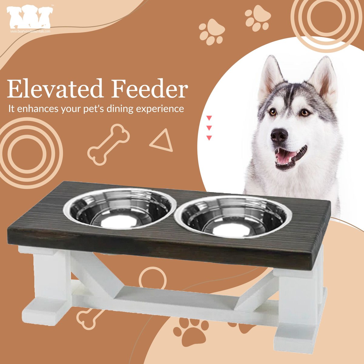 Farmhouse hotsell dog feeder