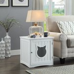 FRISCO Decorative Side Table Cat Litter Box Cover, Espresso - Chewy.com