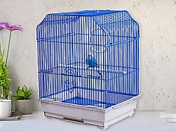 A&E Cage Company 17-in Ornate Top Bird Cage, Small, Black