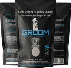 GROOM bathing tablets Bathe Your Dog In 5 Minutes! Pet Shampoo & Conditioner, 12 count slide 1 of 8