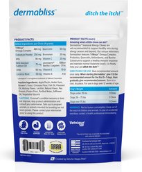 Vetnique Labs Dermabliss Allergy & Immune Salmon Flavored Seasonal Allergy & Fish Oil Soft Chew Supplement for Dogs, 30 count slide 2 of 9
