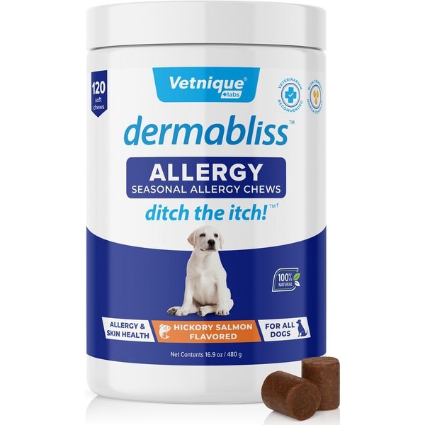 VETNIQUE LABS Dermabliss Allergy & Immune Salmon Flavored Seasonal