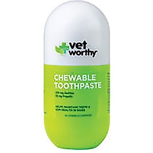 Vet Worthy Chewable Toothpaste Liver Flavor Dog Toothpaste, 60 count