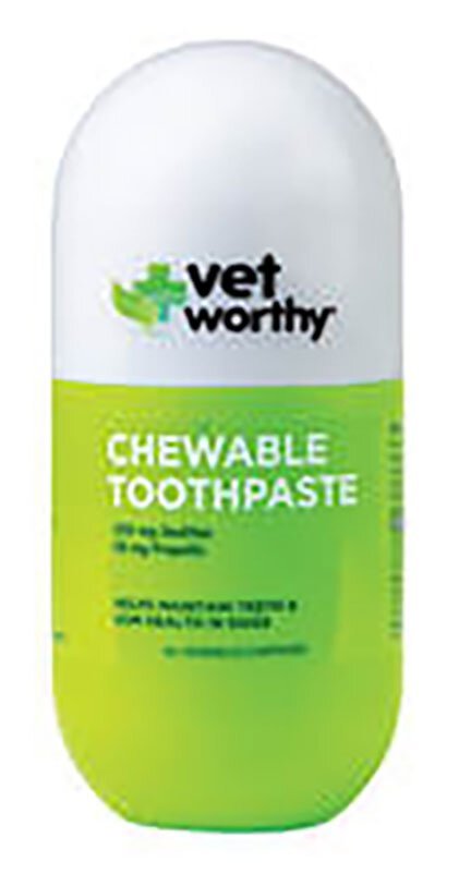 Vet Worthy Chewable Toothpaste Liver Flavor Dog Toothpaste, 60 count