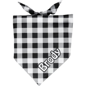 904 Custom Black Pregnancy Announcement Personalized Dog Collar Bandana