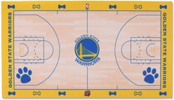 Nap Cap NBA Cat & Dog Twill Feeding Mat, Golden State Warriors