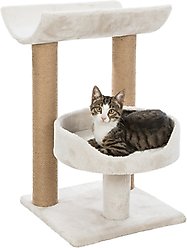TRIXIE Isaba 24.5-in Plush Carpet Cat Scratching Post, Light Gray